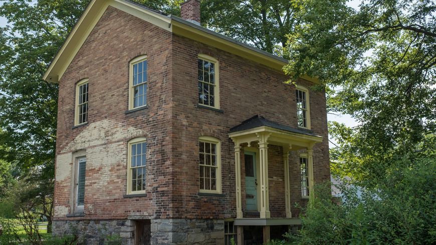 La résidence Harriet Tubman à Auburn, New York, où Harriet Tubman a vécu de 1859 - en 1886, la maison a été partiellement détruite par le feu mais a été reconstruite en briques.