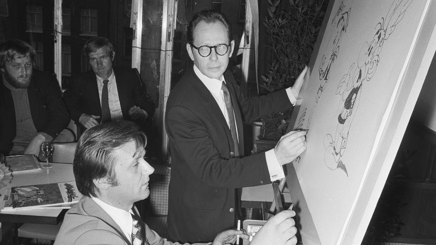 Albert Uderzo et Morris, 1971.
