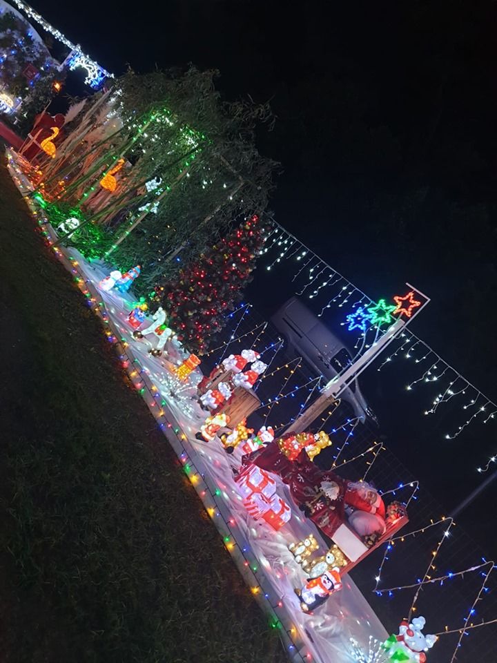 Les illuminations de la maison de Matthieu et Rudy