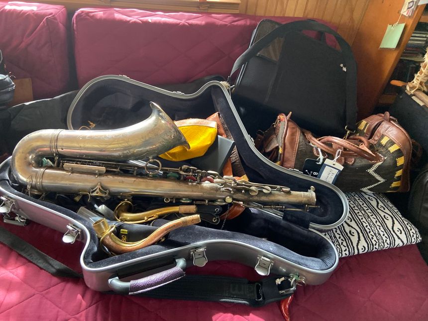 "Joe Lovano's sax bag"