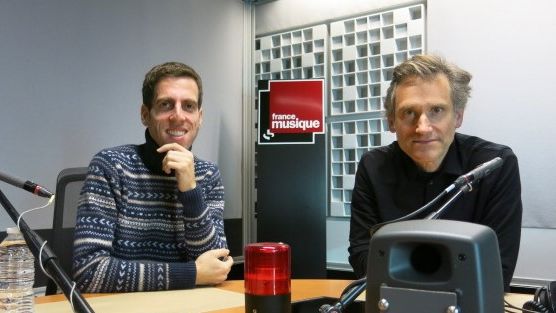 France Musique, studio 361... Tom Volf & Philippe Ventutini (g. à d.) ©Radio France - Annick Haumier / RF