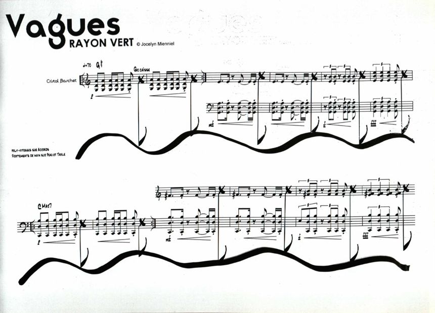 Vagues, partition graphique