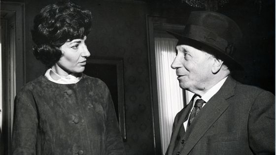 La soprano Maria Callas et le chef d'orchestre Tullio Serafin lors de l'enregistrement de Norma de Vincenzo Bellini à la Scala de Milan en 1960 ©Getty - Archivio Apg/Mondadori Portfolio