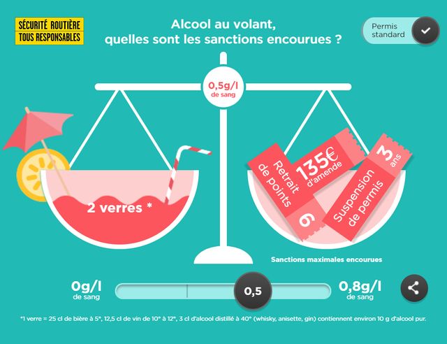 Capture d'écran du site de la Sécurité routière