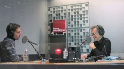 France Musique, studio 361... Tom Volf & Philippe Ventutini (g. à d.)