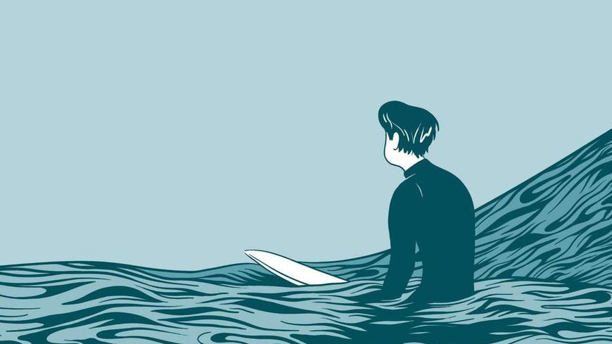 « In Waves » est la première bande dessinée d'AJ Dungo. AJ Dungo/Nobrow/Casterman