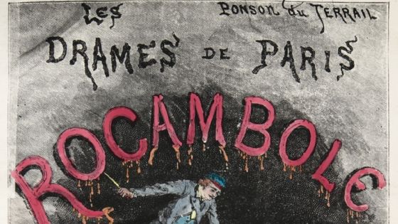 Détail de la couverture de "Rocambole, les drames de Paris", éditions Jules Rouff, 1884 de Ponson du Terrail. - via wikimédia