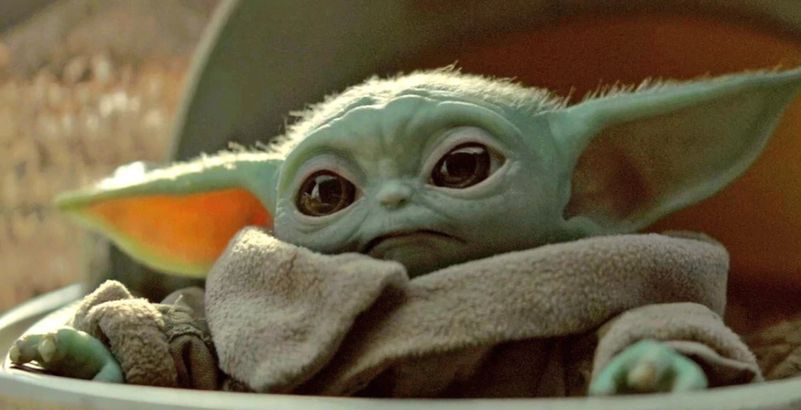 The Rock Pose Avec Bebe Yoda Et C Est Trop Mignon