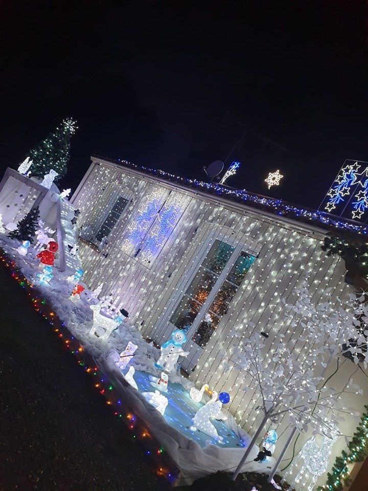 Les illuminations de la maison de Matthieu et Rudy