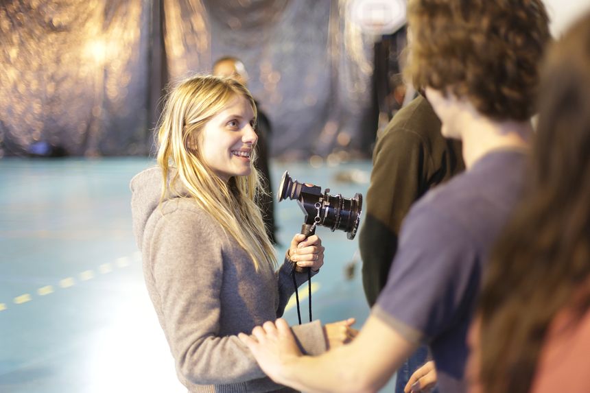Mélanie Laurent sur le tournage de Respire, dans l'Hérault -