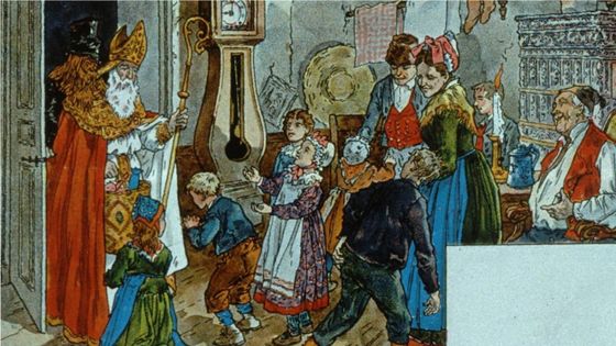 La Saint-Nicolas. Paul Kauffmann (1849-1940), illustrateur - BnF-Gallica