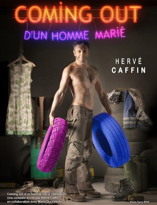 Affiche Hervé Caffin Coming out d'un homme marié