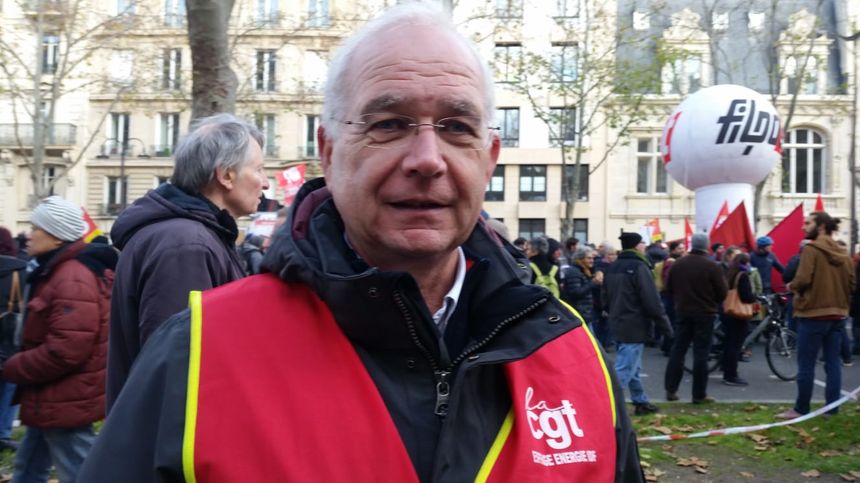 Gilles, cadre, croisé dans le cortège du 10 décembre