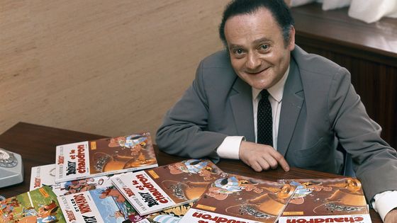 René Goscinny et les bandes-dessinées Astérix, 1969. ©Getty - Keystone-France / Gamma-Keystone
