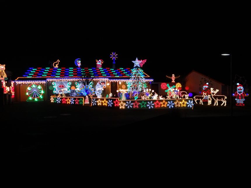 Les illuminations de la maison d'Alain à Vezins (49)