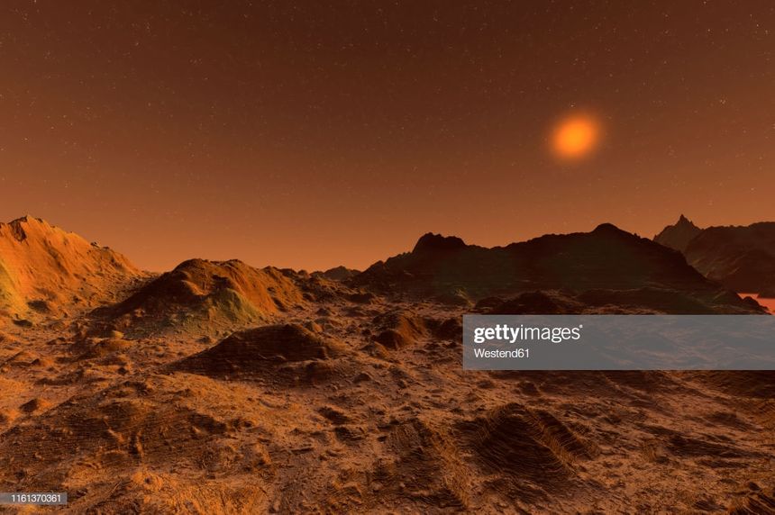 Planète Mars surface