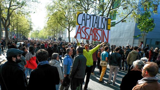 Manifestation du 1er mai 2016 à Paris ©Getty - Jean-Luc DOLMAIRE