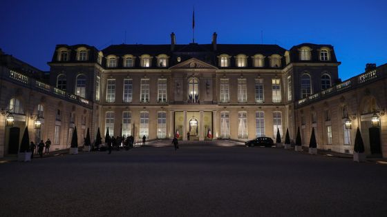 Crépuscule sur le palais de l'Elysée ©AFP - Ludovic MARIN