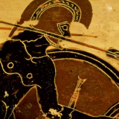 détail de la couverture de "L'homme grec", ouvrage collectif sous la direction de Jean-Pierre Vernant