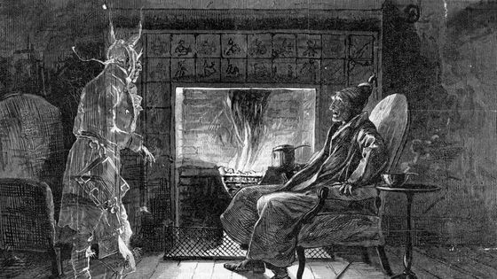 Scrooge et le fantôme de Marley dans "A Christmas Carol" ("Un chant de Noël") ©Getty - Bettmann