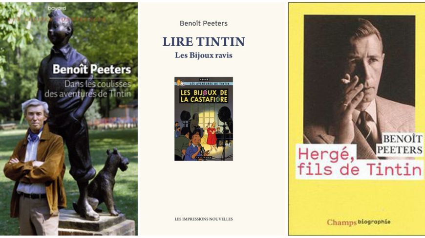 Ouvrages de Benoît Peeters autour de Tintin et la biographie d'Hergé