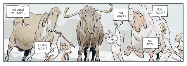Le dessin de Félix Delep tiré du "Château des animaux", Tome 1, Miss Bengalore, avec Xavier Dorison chez Casterman