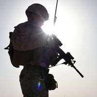 Un soldat américain en Afghanistan en 2017