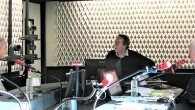 France Musique, studio 451, sur le vif ! ... Daniel Popp, Benoît Duteurtre & Serge Elhaïk (g. à d.)