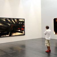 Une salle du musée Soulages, consacré à Pierre Soulages, à Rodez