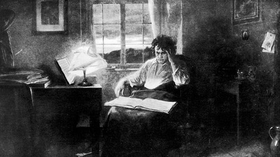 Ludwig van Beethoven en plein travail ©Getty - Time Life Pictures/Mansell/The LIFE Picture Collection