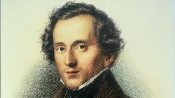 Félix Mendelssohn Bartholdy (1809-1847). Lithographie d'après un tableau de Theodor Hildebrand (détail) ©Getty - Photo By DEA PICTURE LIBRARY/De Agostini via Getty Images