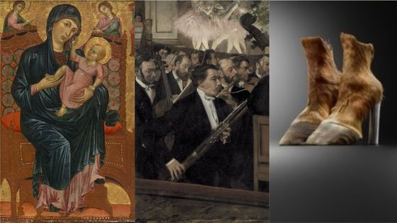"La collection Alana, chefs d'œuvre de la peinture italienne", "Degas à l'opéra", "Marche et démarche, une histoire de la chaussure"