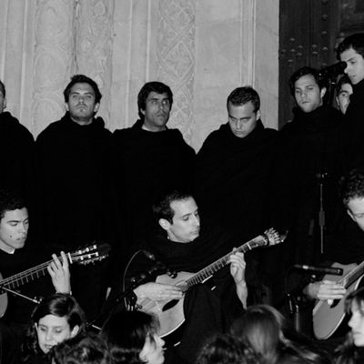 Le groupe de Fado "Rapsódia" à la Serenata Monumental en 2010, à Coimbra, au Portugal