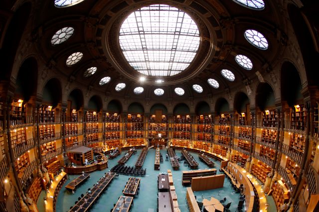 La salle Ovale de la Bnf, 2016.