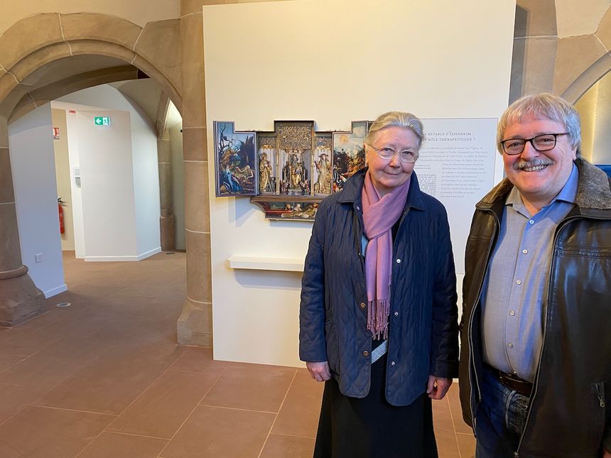 Issenheim, soeur Monique Tingeuly et Michel Hearing