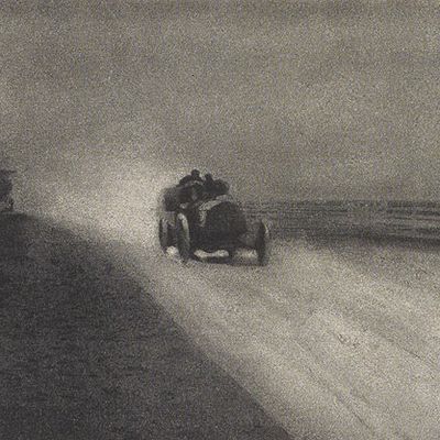 "Speed" dit aussi vitesse de Robert Demachy (1859-1936). Photographe amateur, théoricien de la photographie et chef de file du mouvement pictorialiste en France.