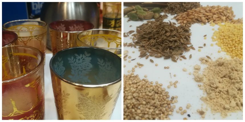 Epices d'Inde et du Maroc et thé Tchaï