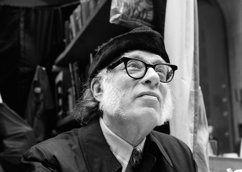 Isaac Asimov à New York en 1987