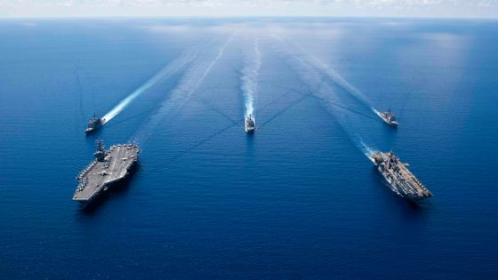 Le Porte Avion USS Ronald Reagan au large de la Mer de Chine, 2019. - AFP