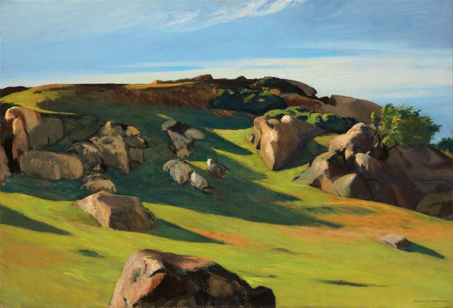 EDWARD HOPPER, CAPE ANN GRANITE, 1950 / Huile sur toile / 73.5 x 102.3 cm / Collection privée
