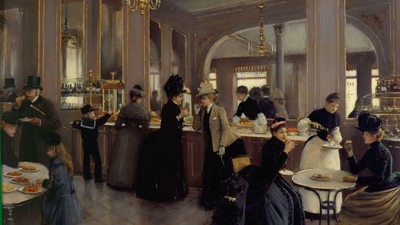 "La Pâtisserie Gloppe" (1889), de Jean Béraud, Paris, musée Carnavalet.