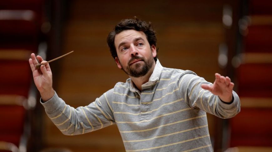 Le chef James Gaffigan (ici photographié lors d'un concert en Allemagne en 2015) a été nommé directeur musical désigné du Verbier Festival Junior Orchestra