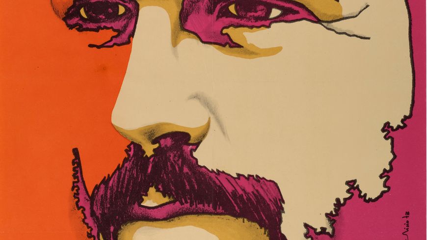 Olivio Martinez - le 8 octobre Journée du Guérillero Héroïque - OSPAAAL 1973 (détail)