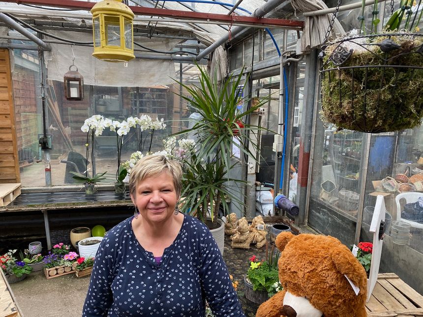 Issenheim, Christine Stempfler, fleuriste