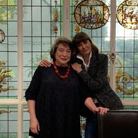La pianiste russe Elisabeth Leonskaja et Emmanuelle Franc à Paris en novembre 2019