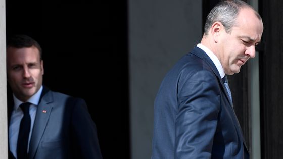 Laurent Berger et Emmanuel Macron à l'Elysée le 23 mai 2017 ©AFP - Stéphane De Sakutin