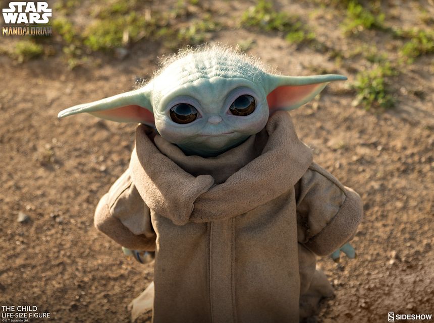 Bébé Yoda la figurine officielle "grandeur nature" arrive à grands pas