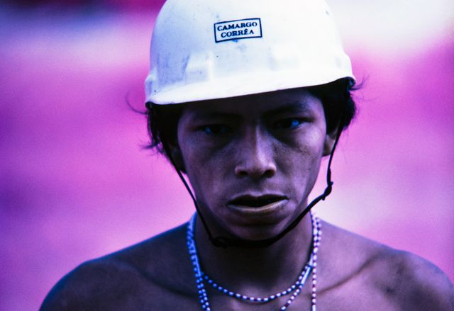 Yanomami sur le chantier de la route Perimetral Norte, Roraima, 1975