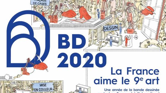 Affiche officielle de l'évènement 2020, année de la bande dessinée signée Joseph Falzon - Joseph Falzon