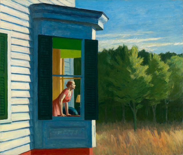 Cape Cod morning, Huile sur toile 86.7 x 102.3 cm Smithsonian American Art Museum, Gift of the Sara Roby Foundation © Heirs of Josephine Hopper / 2019, Photo: Smithsonian American Art Museum, Gene Young